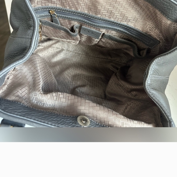 Cole Haan Woven Gray Leather Tote - Picture 5 of 13
